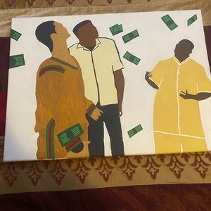 Paid in full custom painting wall picture